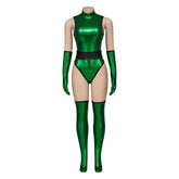 Halloweez Jade Cosplay Costume - Alluring Green Jumpsuit for Women's Halloween Bash - Halloweez